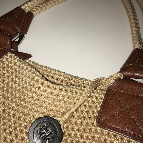 the Sak Tan Woven Shoulder Bag - Picture 3 of 3